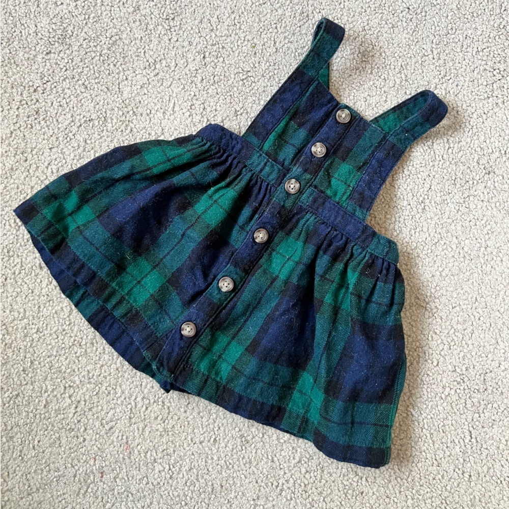 Baby girl Plaid Crisscross dress size 3-6M
